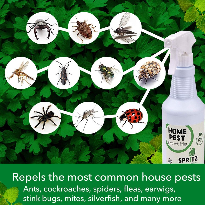 Spritz 001 Organic Home Pest Control Spray, White