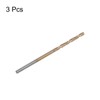 HARFINGTON 3pcs Twist Drill Bits 2mm Titanium Coated (HSS-E) M42