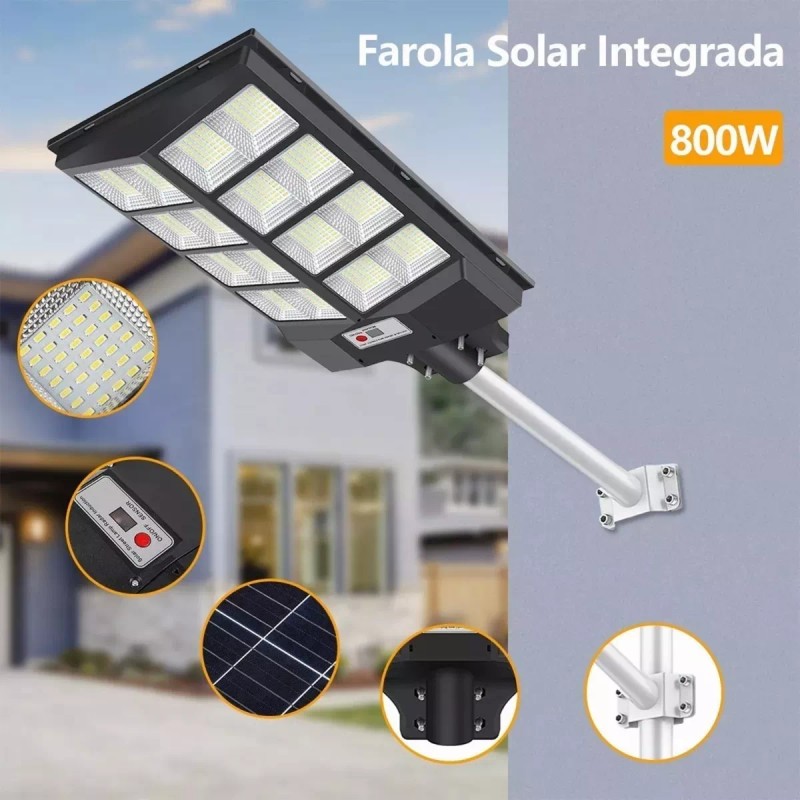 Luopez Luis Lámpara Led Solar Exterior 800w Luminaria Suburbana