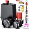 Preciva Air Compressor Pressure Switch Control Valve with 4 Way