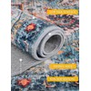 Mueinxiei 8x10 Area Rugs for Living Room, Non-Slip Foldable Washable