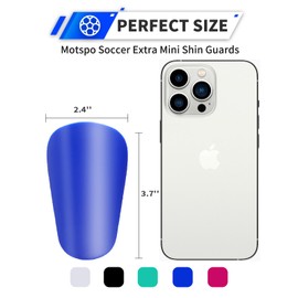 Motspo 2 Pairs Soccer Extra Mini Shin Guards for Toddler Kids Youth and Adults - Ultra Miniature Shin Guards Soccer - Extra Small Shin Pads So Light and Comfortable for Boys, Girls, Men, and Women