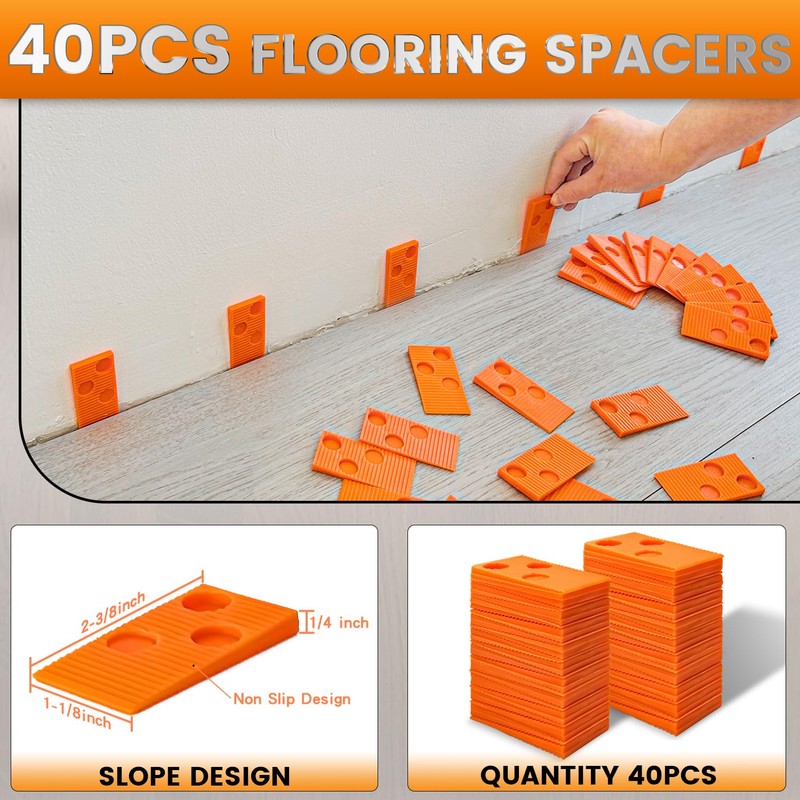 NAACOO Laminate Flooring Tools, Universal 4 in 1 Floor Installation