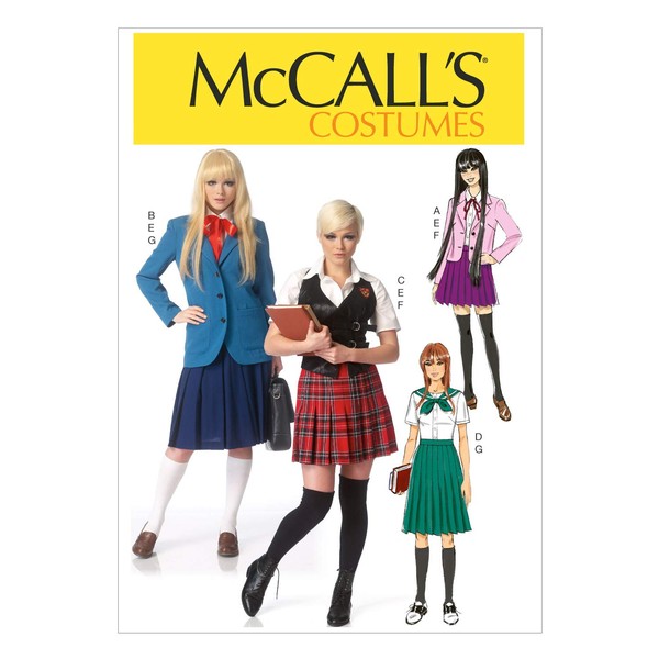 McCall's Patterns 7141 A5,Misses Costumes,Sizes 6-8-10-12-14, cotton, None