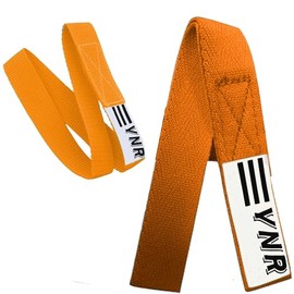 YNR Premium Gymnastic Bar Loops Straps, hand grip, palm protection, guards (30CM, Orange)