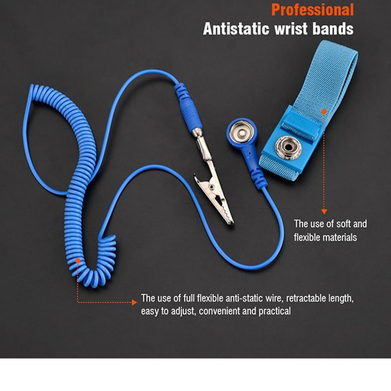 Edward Tools Antistatic Wrist Strap - Adjustable Antistatic Wrist Band