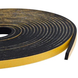 Adhesive Foam Tape-3 Rolls, 1/4 Inch Wide X 1/8 Inch Thick,Weather Stripping for Doors and Window High Density Foam Seal Tape Sliding Door Weather Strip,Total 59 Feet Long（19.7ft x 3 Rolls）