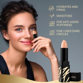 RONKIE Eye Cream for Dark Circles and Puffiness: Caffeine Eye Stick - Under Eye Cream for Wrinkles - Dark Circles Under Eye Treatment - Smooth Fine Lines and Hydrate Eye Area