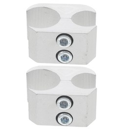 GOOHOCHY 2 Stück Aluminiumlegierung Rohrschellenverbindung für Rollstuhl Stabile Rohrklemmen für 19mm 22mm/25mm Rohre Geeignet für Innen und Außenbereich