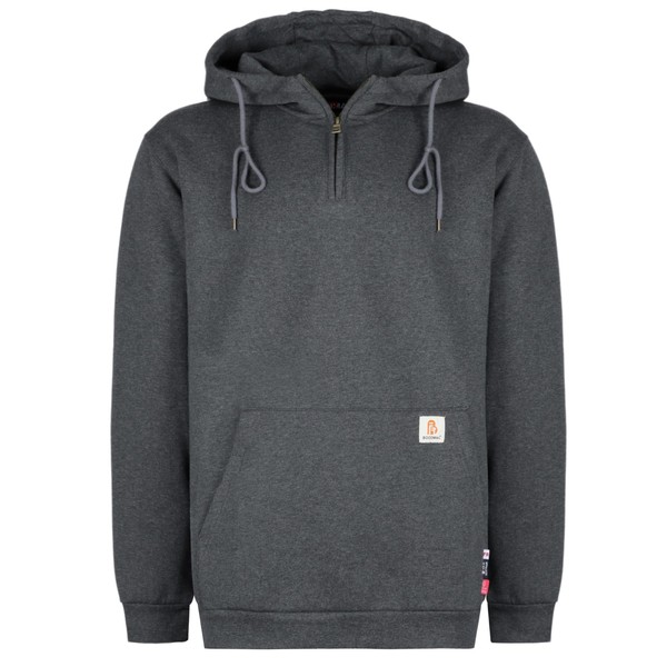 BOCOMAL FR Hoodies 1/4 Zipper Pullover 10.5oz Cotton Fleece Fire