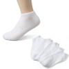 5-Pair Set: White Ankle & Crew Socks Women's