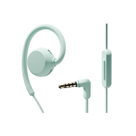 nwm (Noom) Open-Ear Earbuds, Wired Type WIRED MWE006 Ear Speakers │ 3.5mm (0.14 inch) Jack, Waterproof, IPX4, Both Ears, Microphone Included, Lightweight, Does Not Block Ears, 5 Color Options, Mint