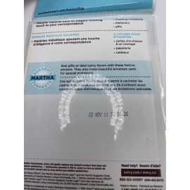 Martha Stewart Silver Martha Stewart Home Office Mailing/Gift Seals 18 seals per pack