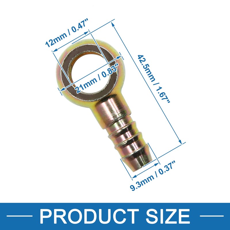 A ABSOPRO 2 pieces motorcycle 8 mm inner diameter hose
