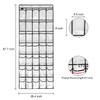 TidyMaster Clear Crystal 2 Pack 35 Pockets Large Hanging Shoe
