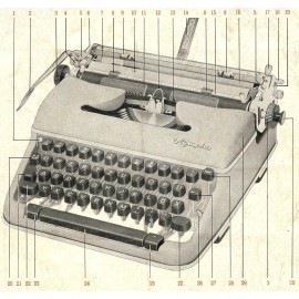 Olympia SM4 Typewriter Instruction Manual User Repro Antique Vtg Guide Direction