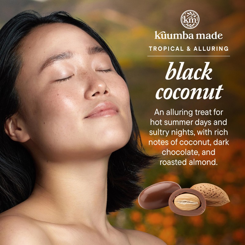 Kuumba Made Black Coconut Fragrance Oil, Long-Lasting Small-Batch Perfume Roller,