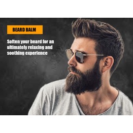 Groomarang Premium Softening, Moustache & Goatee Beard Balm 60ml – Promotes Healthy Beard Growth – 100% Natural, Organic and Vegan
