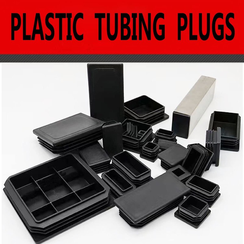 4 Pack 3 Inch Square Plastic Plugs,End Caps 75mm×75mm Insert