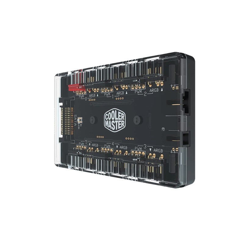 Cooler Master Argb Fan Hub For Pwm Fans Multi Connection