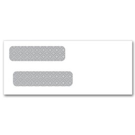 EGP Self Seal Double Window Envelope - 8 5/8 x 3 5/8, 250 Envelopes