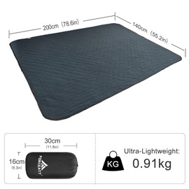 Forceatt camping blanket, lightweight and compact picnic/beach blanket, tear resistant, for outdoor festivals, beaches, picnics, camping, parks, hiking, travel, family outings suitable for 2-4 people