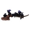 Nemesis Now Purrfect Broomstick Witches Familiar Black Cats and Broomstick