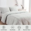 DJY Light Grey Boho Duvet Cover Set Double Size 3PCS-Striped