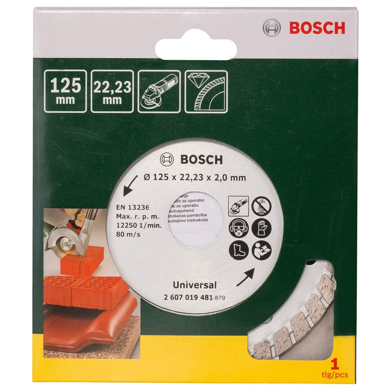 Bosch Home and Garden Turbo 2607019481 Diamond Cutting Disc 125