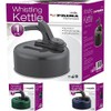 PRIMA Whistling Kettle Aluminium 1.2L, Stainless Steel, Black