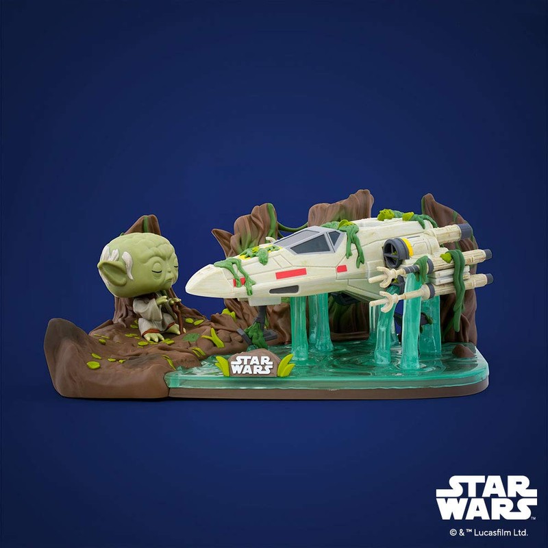 Funko Pop! Deluxe: Yoda Lifting X-Wing, Galactic Convention Exclusive