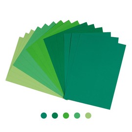 WINDAWNKE 30 Sheets Green Colored Cardstock 8.3'' x 11.6'', 250GSM Thick Paper Cards for Card Construction Making, Scrapbooking, Invitations and DIY Decorations
