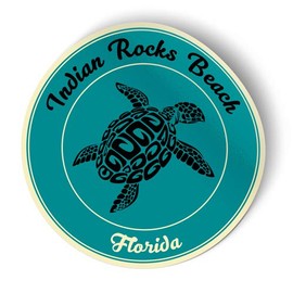 Squiddy Indian Rocks Beach Florida - Vinyl Sticker Decal for Phone, Laptop, Water Bottle (2.5" high)