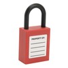 Lock Circuit Breaker Lockout Alloy Serrated Nylon Padlock 25mm Lockhole