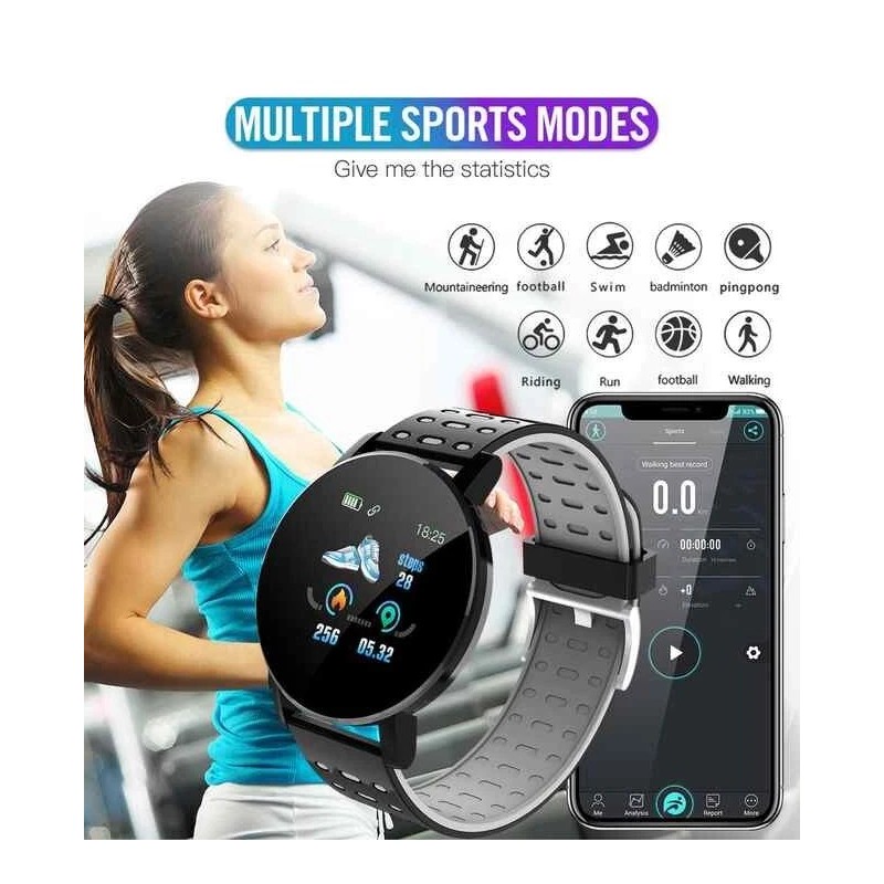 VIWA Fit Round Smartwatch Sport Wristbands Fitness Tracker Sleep Monitor