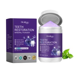 whitening powder, tooth repair powder, effective for strengthening teeth and gums, mineral powder to whiten teeth, toothpaste, fresh breath