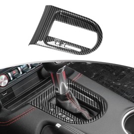 Naisec for Ford Mustang Accessories 2015-2023 Interior Gear Shift Panel Frame Cover Decoration Trim (Carbon Fiber Grain)