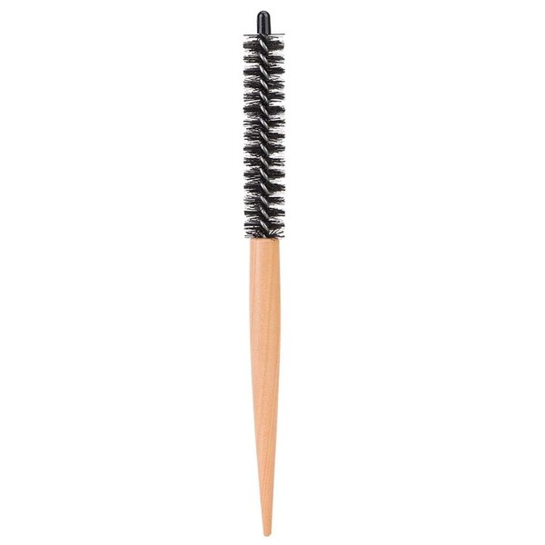 Small Volumizing Bangs Hair Brush Hairdressing Comb Hair Curler Brush Makeup Comb Teasing Brush for Blow Dry Curl Hair(20mm)