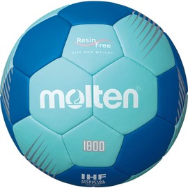Molten Handball H1F1800-CB, Size: 1, Colour: Cyan/Blue, Resin Free