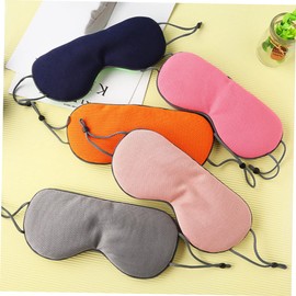 IWOWHERO 1pc Dual Sided Sleep Eye Mask Shading Eye Mask for Sleeping Lightweight and Breathable Design Head Strap Warm and Cool Use for Travel Home and More Brown and Orange