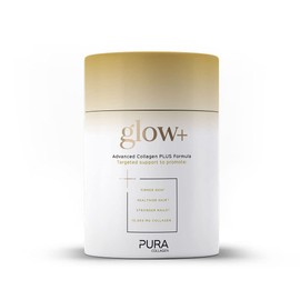 Pura Collagen Pura Collagen Powdered Supplement Glow+, 10,000mg Hydrolysed Peptides, Hyaluronic Acid, Vitamins & Minerals, 28 Servings, 284 g