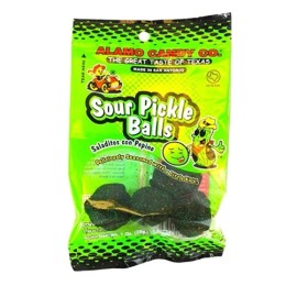 Alamo Candy Sour Pickle Ball 1 Oz (4 ct)