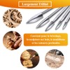 Teocpai 5 Piece Wood Carving Bits with 1/8 Inch Shank