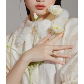 YYSuniee Designer Inspired Two Tone Crossover Band Ring 18K Gold Plated Twisted Eternity Cable Rings for Women Gift-Size 6