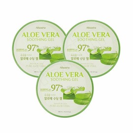 알로에 베라 순도97% 수딩젤300mlx3개 대용량900ml Aloe Vera Pure 97% Soothing Gel 300ml x 3 Large Capacity 900ml