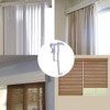 Cutelec 6pcs 3-1/4" Valance Clips Clear Plastic Hidden Retainer Holder