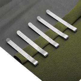 JUHONNZ Sewing Clips, 20 Pieces Fabric Clips, Stainless Steel Hem Clips, Metal Sewing Clips, Wonder Clips, Measuring Device, Clothing Clips, Measuring Fabric Clips for Quilting, Fixing and Marking