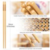 SEMORK 20 Pairs Bamboo Chopsticks Reusable, Dishwasher Safe, Japanese &