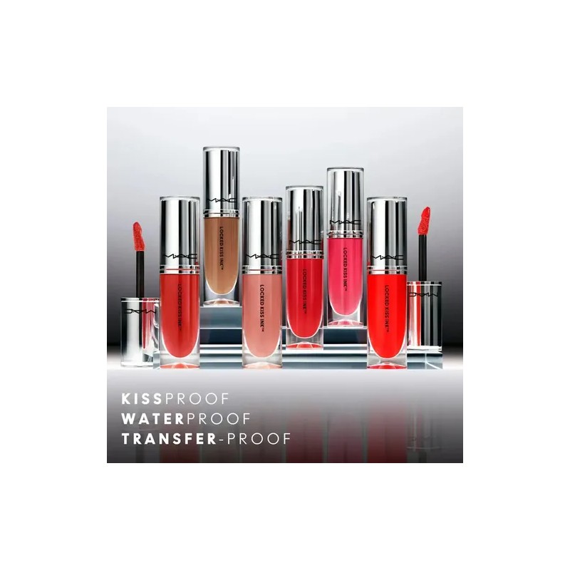 Labial Líquido MAC Locked Kiss Ink Brazen Mate 24 Hrs
