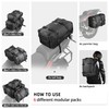 Rhinowalk Motorcycle Tail Bag, Travel Luggage Bags, Waterproof Rear Carrier,